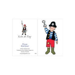 Clearance Boy Pirate Mini Card Greetings Cards|Childrens