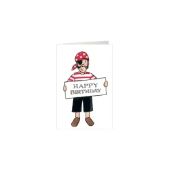 Best Boys Pirate Happy Birthday Mini Card Greetings Cards|Childrens