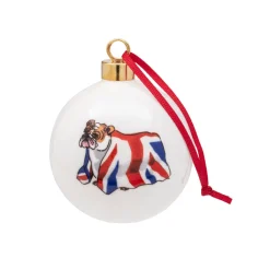 Online British Bulldog Bauble Decorations|Baubles