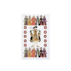 Discount Henry VIII and His Six Wives Tea Towel Tea Towels