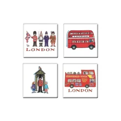 Clearance London Coasters Set of 4 Coasters