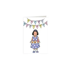 Party Girl Happy Birthday Mini Card Greetings Cards|Childrens