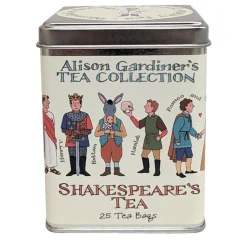 Clearance Shakespeare Tea Caddy 25 Bags Tea