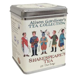 Clearance Shakespeare Tea Caddy 25 Bags Tea