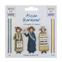 Clearance Suffragette UK Set of 3 Pin Badges Pin Badges And Earrings