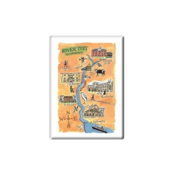 Hot Test Valley, Hampshire Fridge Magnet Fridge Magnets