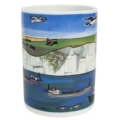 Hot White Cliffs of Dover Mug Mugs
