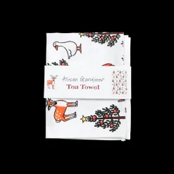 Clearance Winter Wildlife Tea Towel Christmas Homeware|Tea Towels